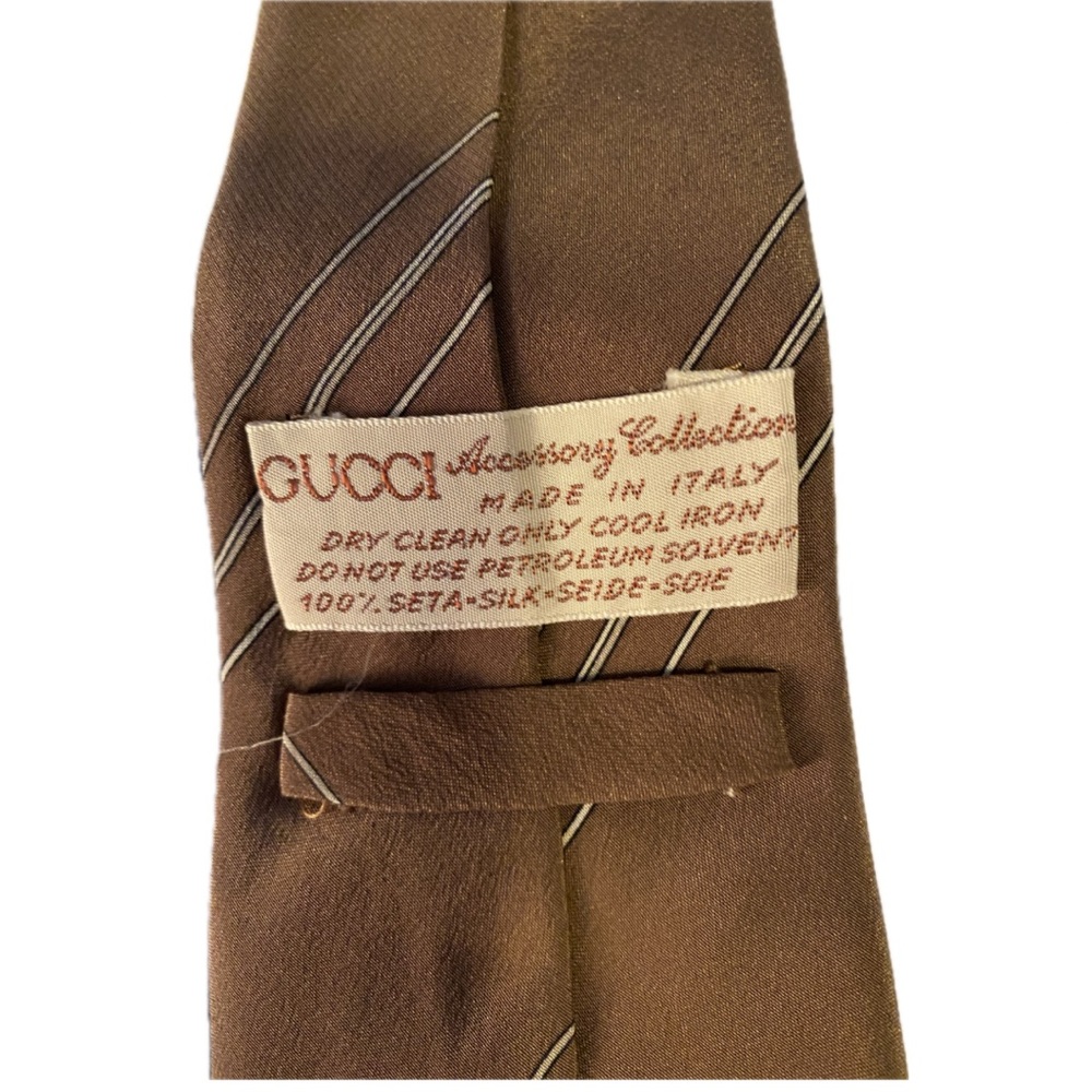 Gucci brown tie, 100% silk, really good condition. - Picture 2 of 3